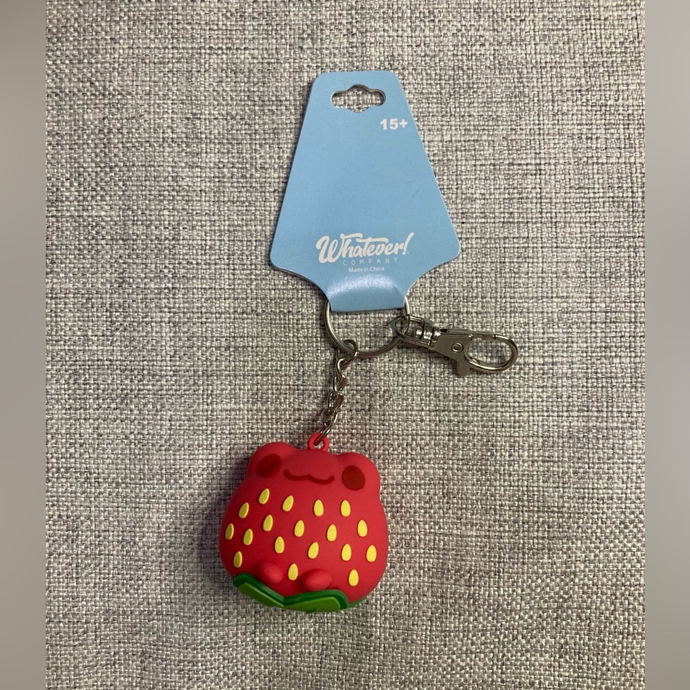Strawberry Frog 3D Keychain